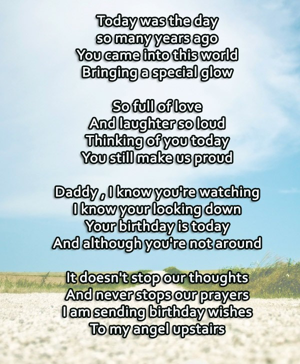 Best ideas about Birthday Quotes For Dad In Heaven
. Save or Pin 72 Beautiful Happy Birthday in Heaven Wishes My Happy Now.