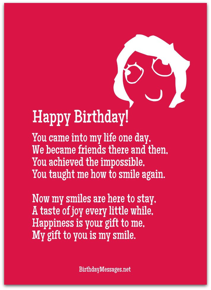 Best ideas about Birthday Quotes For Friend Girl
. Save or Pin Cute Birthday Poems Cute Birthday Messages Now.