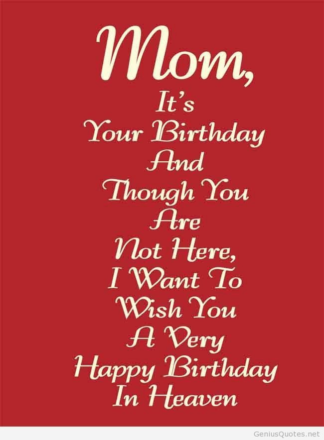 Best ideas about Birthday Quotes For Mom In Heaven
. Save or Pin HAPPY BIRTHDAY QUOTES FOR MY MOM IN HEAVEN image quotes at Now.