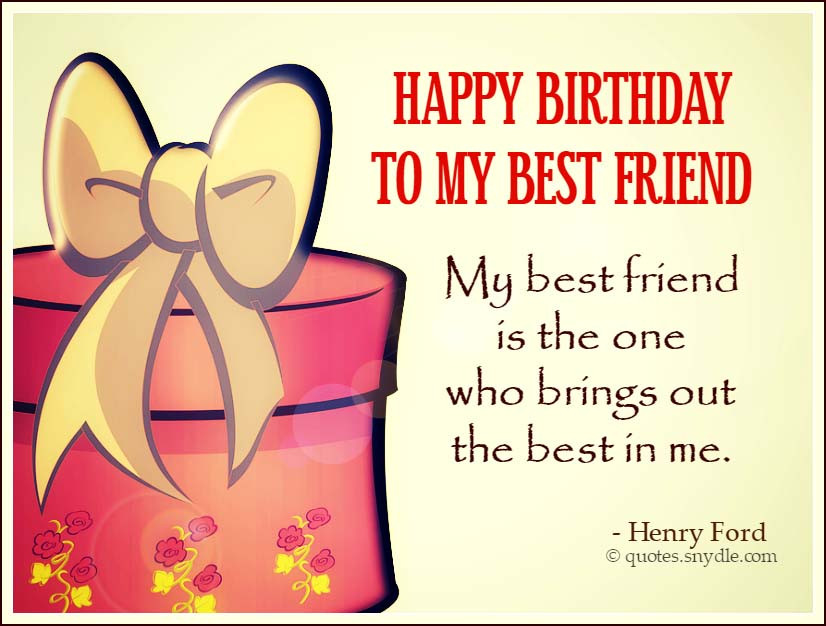 Best ideas about Birthday Quotes For My Best Friend
. Save or Pin Best Friend Birthday Quotes Quotes and Sayings Now.