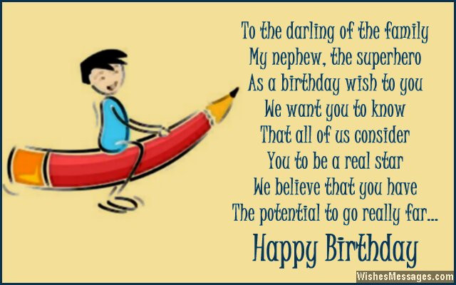 Best ideas about Birthday Quotes For Nephew
. Save or Pin Birthday poems for nephew – WishesMessages Now.