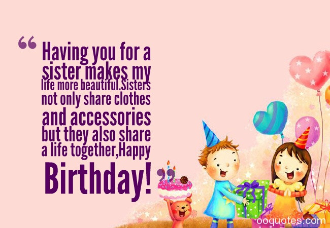 Best ideas about Birthday Quotes For Sisters
. Save or Pin A collection of top 30 pictures about Sweet birthday Now.