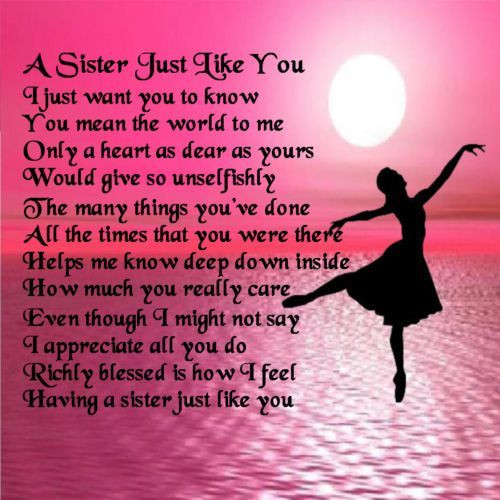 Best ideas about Birthday Quotes For Sisters
. Save or Pin Sister Poems Poem Pile I love my sister Now.