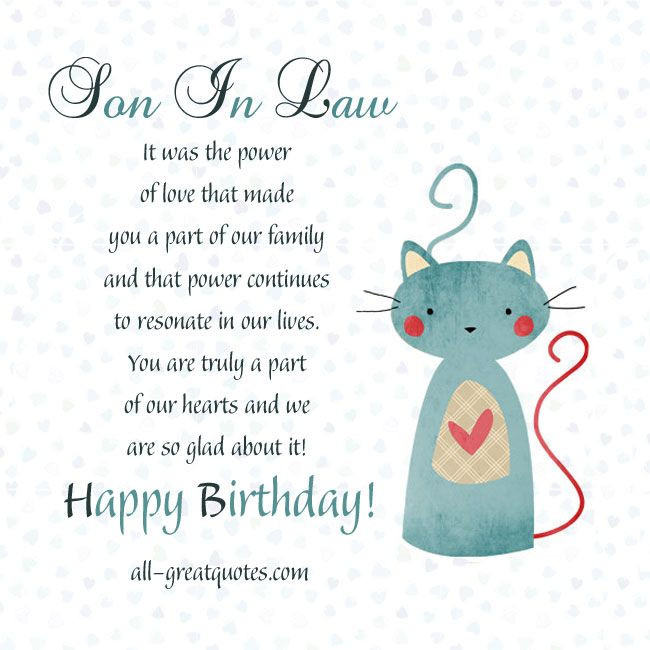 Best ideas about Birthday Quotes For Son In Law
. Save or Pin Son In Law Quotes And Sayings QuotesGram via Relatably Now.