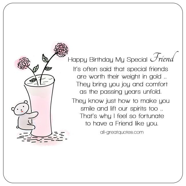 Best ideas about Birthday Quotes For Special Friend
. Save or Pin Best 25 Happy birthday special friend ideas on Pinterest Now.