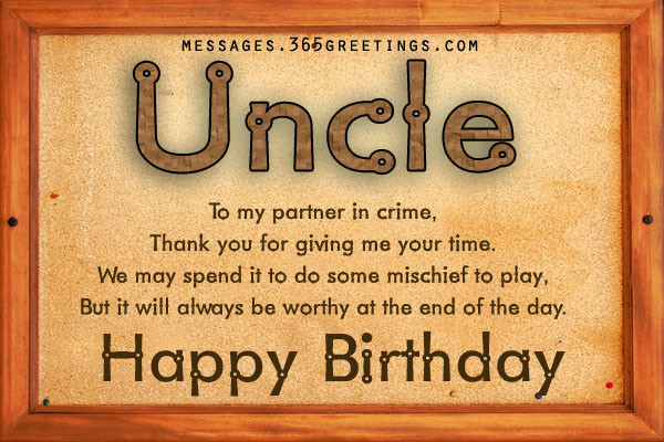 Best ideas about Birthday Quotes For Uncle
. Save or Pin Birthday Wishes for Uncle 365greetings Now.