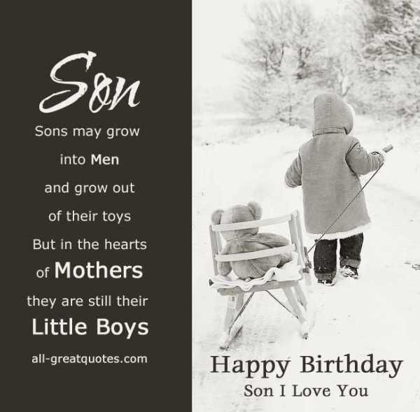 Best ideas about Birthday Quotes From Mother To Son
. Save or Pin Happy Birthday Cards For Son Now.