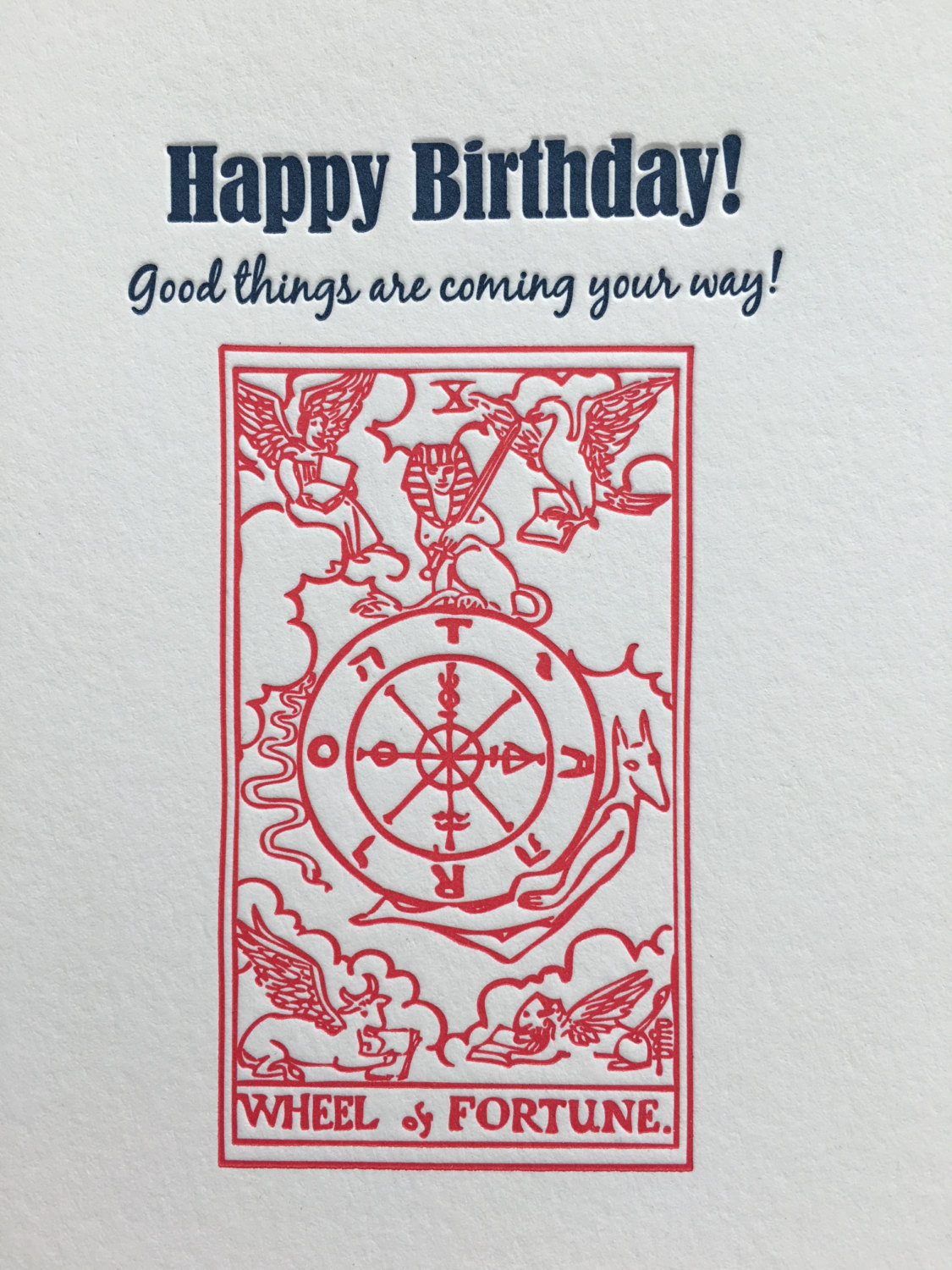 Best ideas about Birthday Tarot Card
. Save or Pin Tarot Card Birthday letterpress card by LuckyBeePress on Etsy Now.