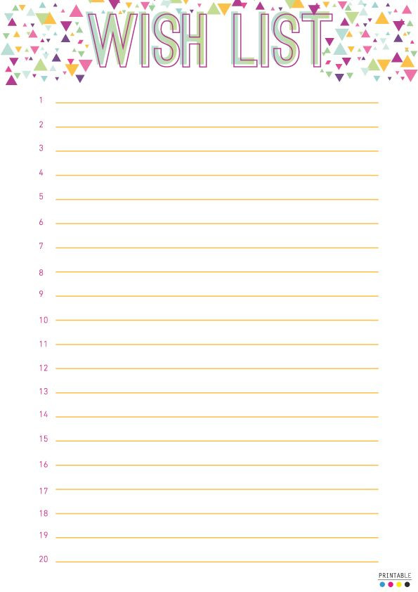 Best ideas about Birthday Wish List
. Save or Pin Free Wish List Printable FiloFax Pinterest Now.