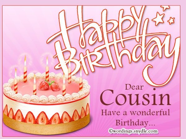 Best ideas about Birthday Wishes For A Cousin
. Save or Pin Birthday Wishes For Cousin Wordings and Messages Now.