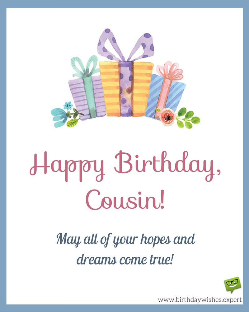 Best ideas about Birthday Wishes For A Cousin
. Save or Pin Happy Birthday Cousin Now.