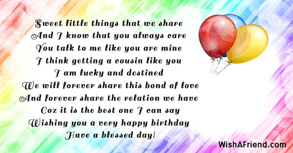 Best ideas about Birthday Wishes For A Cousin
. Save or Pin Birthday Messages For Cousin Now.