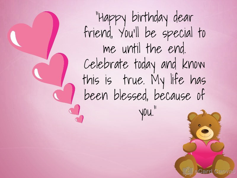 Best ideas about Birthday Wishes For A Dear Friend
. Save or Pin Dear Friend eCard Birthday eCards Birthday greeting Now.