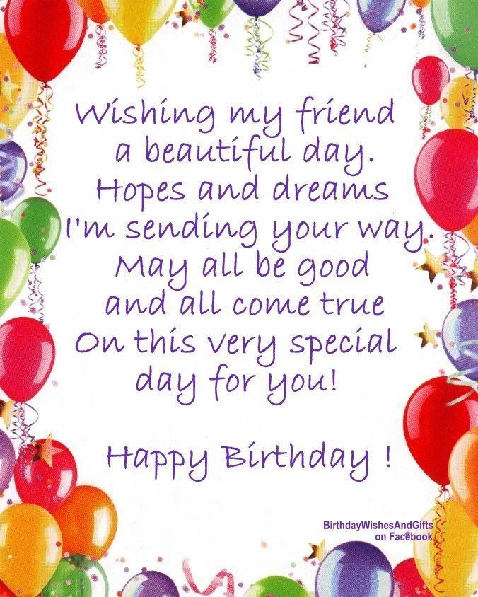 Best ideas about Birthday Wishes For A Dear Friend
. Save or Pin Wishing My Friend A Beautiful Birthday s Now.