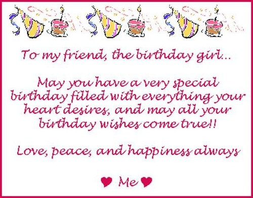 Best ideas about Birthday Wishes For A Special Female Friend
. Save or Pin Birthday Wishes For Best Female Friend Now.