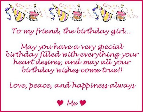 Best ideas about Birthday Wishes For Best Friend Girl
. Save or Pin Birthday Wishes For Best Female Friend Now.