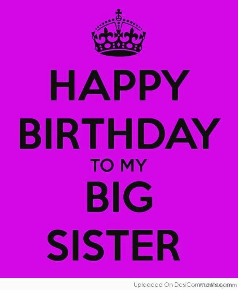 Best ideas about Birthday Wishes For Big Sister
. Save or Pin 58 Happy Birthday Big Sister Now.