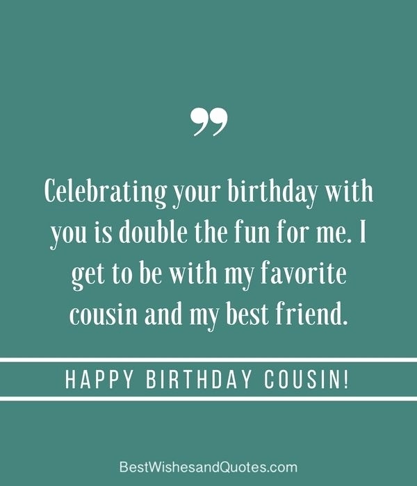 Best ideas about Birthday Wishes For Cousin Brother
. Save or Pin 20 Birthday Wishes for a Special Cousin Brother or Sister Now.