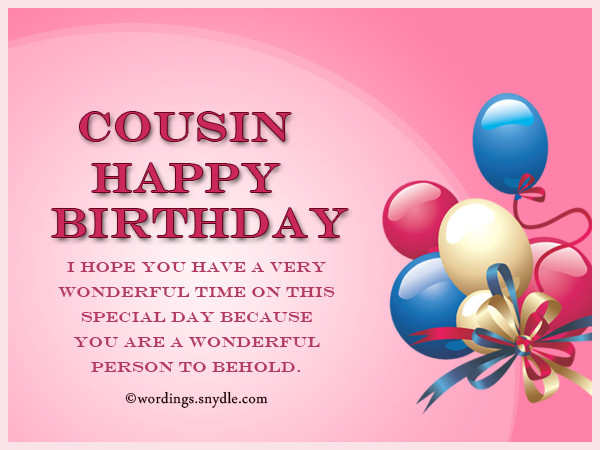 Best ideas about Birthday Wishes For Cousin Female Images
. Save or Pin Birthday Wishes For Cousin Wordings and Messages Now.