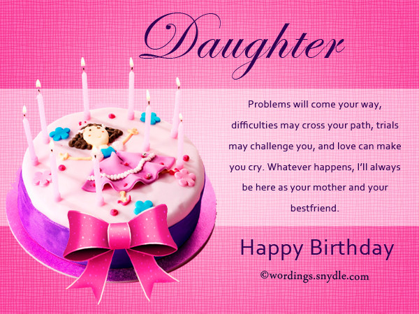 Best ideas about Birthday Wishes For Daughter From Mother
. Save or Pin Birthday Wishes for Daughter Wordings and Messages Now.