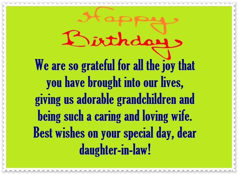 Best ideas about Birthday Wishes For Daughter In Law
. Save or Pin Daughter in Law Happy Birthday Quotes and Greetings Now.