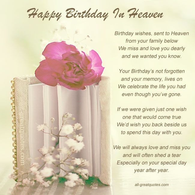 Best ideas about Birthday Wishes For Mom In Heaven
. Save or Pin 1000 images about happy birthday in heaven on Pinterest Now.