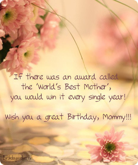 Best ideas about Birthday Wishes For Mother
. Save or Pin Happy Birthday Mom Now.