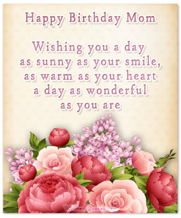 Best ideas about Birthday Wishes For Mother
. Save or Pin Happy Birthday Mom Heartfelt Mother s Birthday Wishes Now.