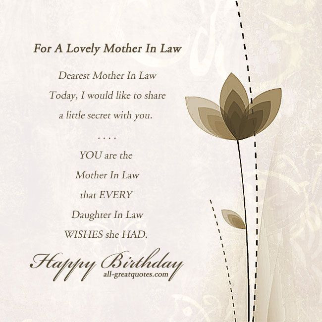 Best ideas about Birthday Wishes For Mother In Law
. Save or Pin motherinlaw happybirthday birthdaycards birthdaywishes Now.