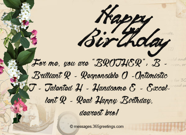 Best ideas about Birthday Wishes For My Brother
. Save or Pin Birthday Wishes for Brother 365greetings Now.