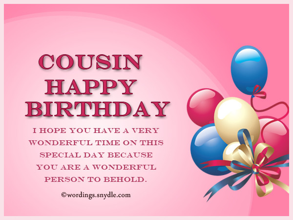Best ideas about Birthday Wishes For My Cousin
. Save or Pin Birthday Wishes For Cousin Wordings and Messages Now.