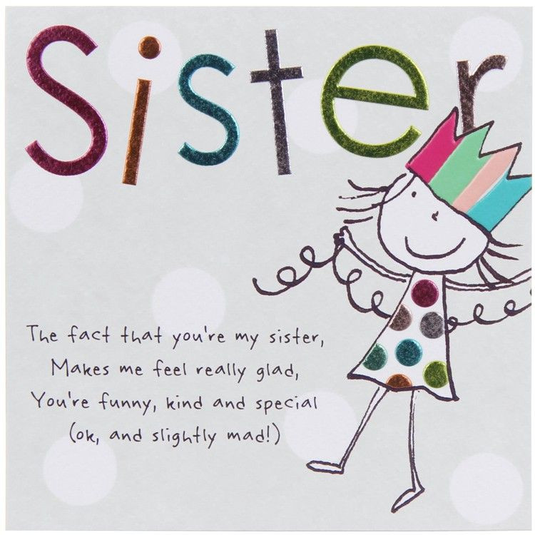 Best ideas about Birthday Wishes For Sister Funny. Save or Pin Paperlink Tinklers SISTER Birthday Card j Now.