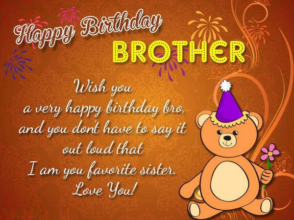 Best ideas about Birthday Wishes For Sister Funny. Save or Pin 200 Best Birthday Wishes For Brother 2019 My Happy Now.