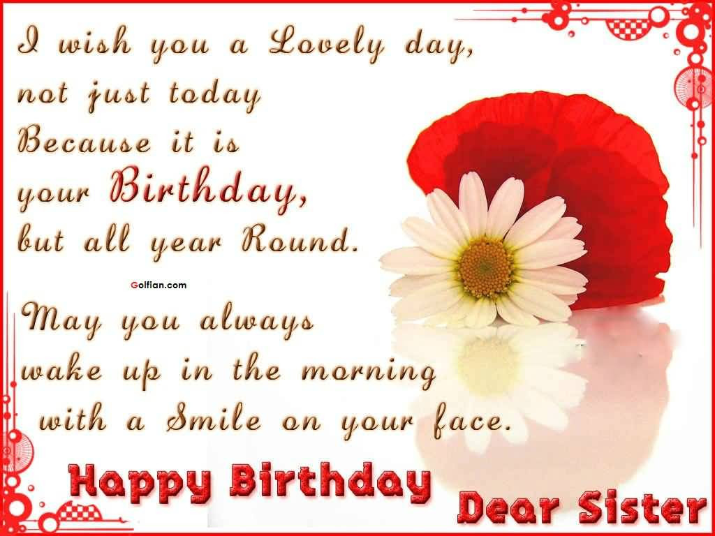 Best ideas about Birthday Wishes For Sister Quotes
. Save or Pin 60 Nice Sister Birthday Quotes – Best Birthday Sayings Now.