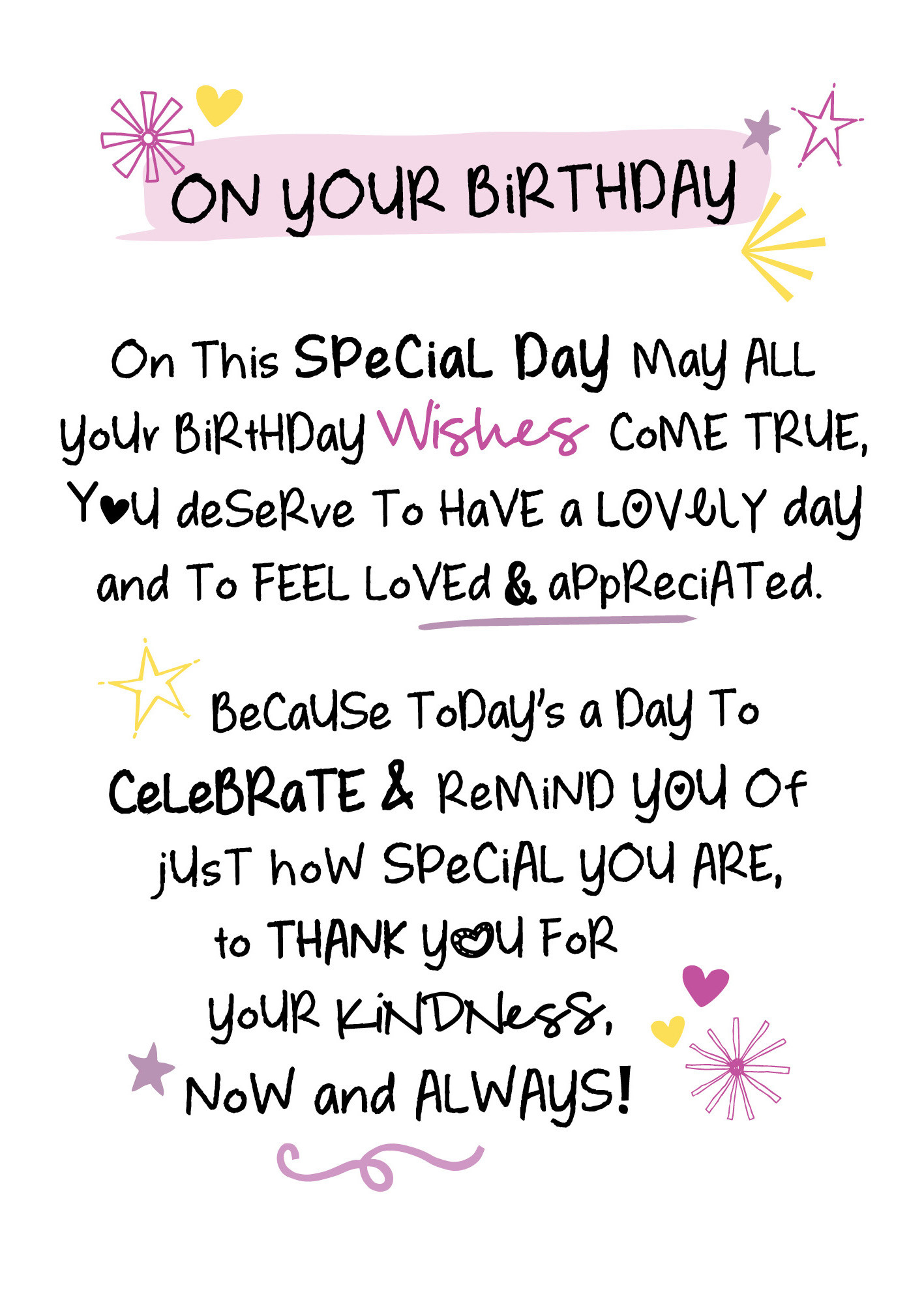 Best ideas about Birthday Wishes Words
. Save or Pin Your Birthday Inspired Words Greeting Card Blank Inside Now.