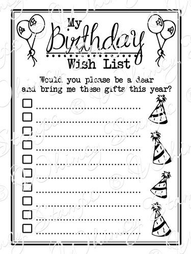 Best ideas about Birthday Wishlist Ideas
. Save or Pin My Birthday Wishlist Now.