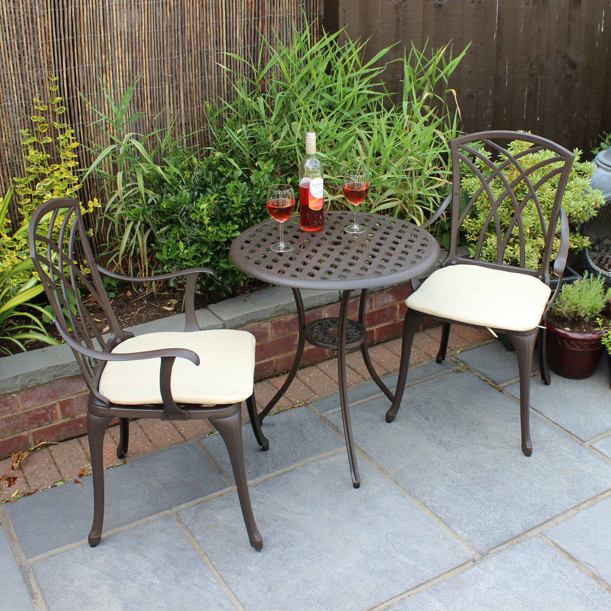 Best ideas about Bistro Table And Chairs
. Save or Pin Bentley Garden Cast Aluminium Bistro Table and Chairs Set Now.
