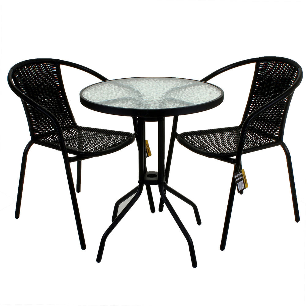 Best ideas about Bistro Table And Chairs
. Save or Pin 3 PIECE GARDEN PATIO ALL WEATHER BLACK WICKER BISTRO SET Now.