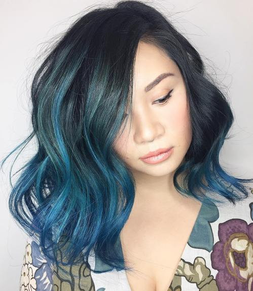 Best ideas about Black And Blue Hairstyles
. Save or Pin 40 Fairy Like Blue Ombre Hairstyles Now.