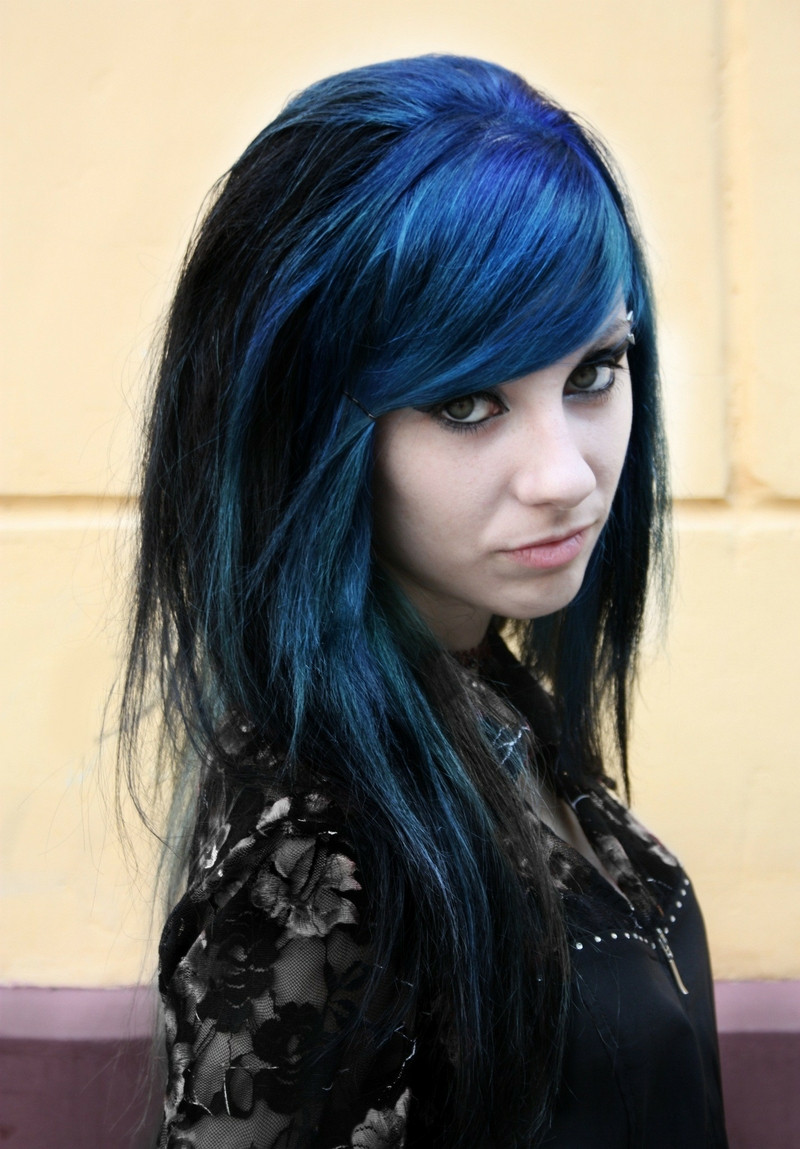 Best ideas about Black And Blue Hairstyles
. Save or Pin Win Your Hairs Adorning Stares By Coloring Them Blue Now.