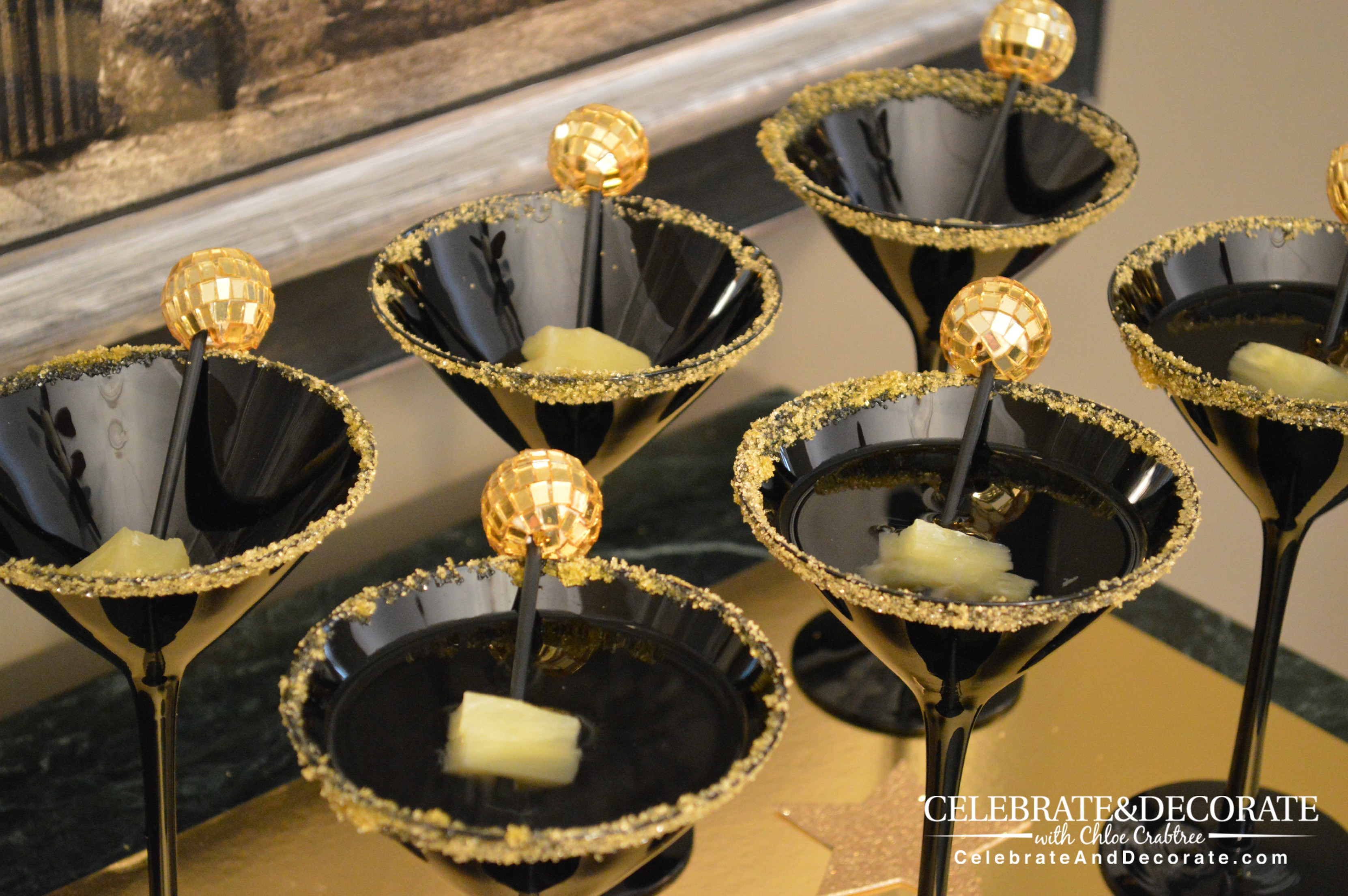 Best ideas about Black And Gold Birthday Decorations
. Save or Pin A Magnificent Martini for the Academy Awards Celebrate Now.