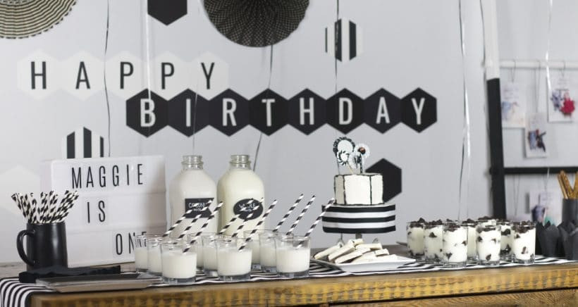 Best ideas about Black And White Birthday Party
. Save or Pin Black and White Birthday Party Now.