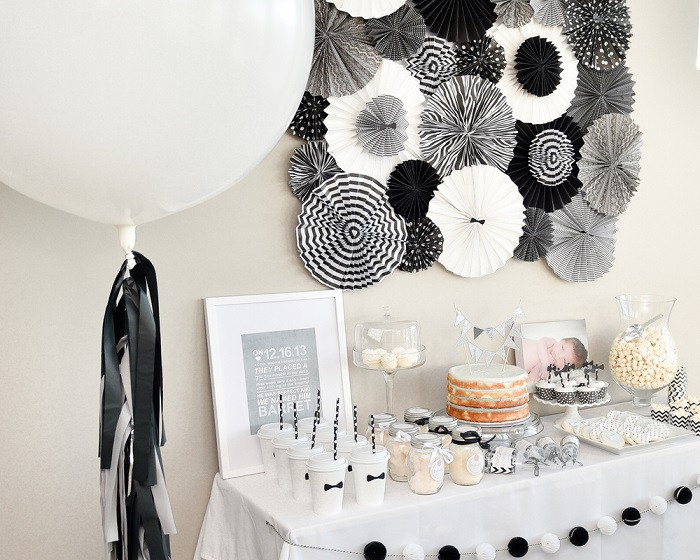 Best ideas about Black And White Birthday Party
. Save or Pin Black and white party decorations Now.