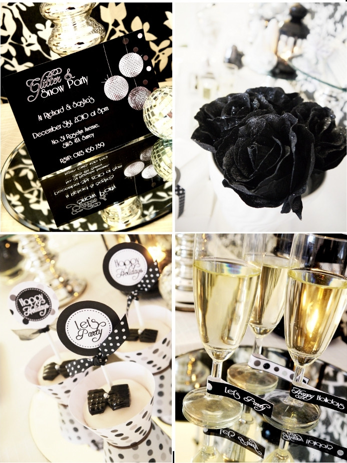 Best ideas about Black And White Birthday Party
. Save or Pin A Glitter and Snow New Year s Eve Party Party Ideas Now.