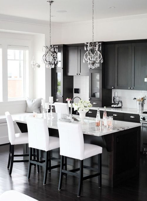 Best ideas about Black And White Kitchen Decor
. Save or Pin 25 best ideas about Black kitchen cabinets on Pinterest Now.