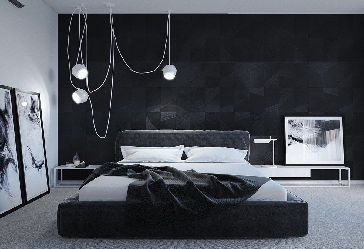 Best ideas about Black Bedroom Ideas
. Save or Pin 40 Beautiful Black & White Bedroom Designs Now.