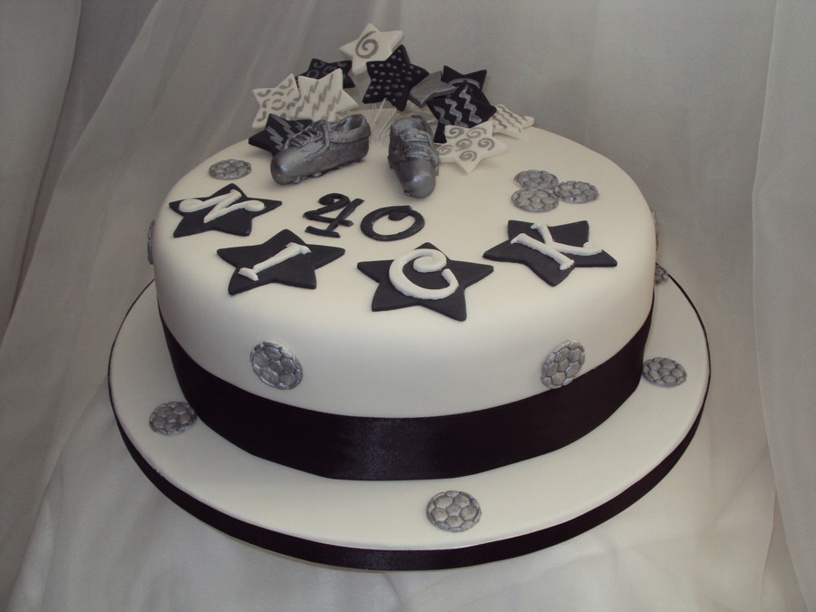 Best ideas about Black Birthday Cake
. Save or Pin Black White & Silver 40Th Birthday Cake CakeCentral Now.