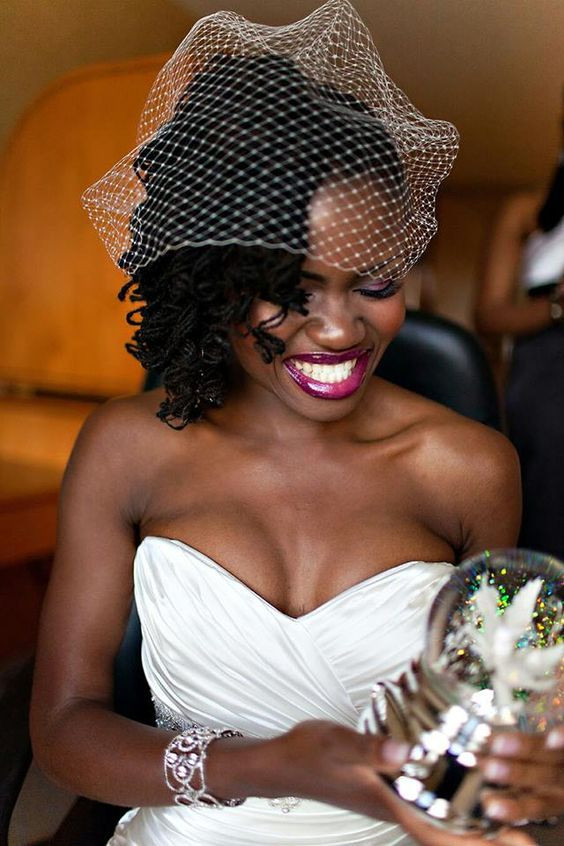 Best ideas about Black Bride Hairstyles With Veil
. Save or Pin 36 wedding hairstyles for locs Now.