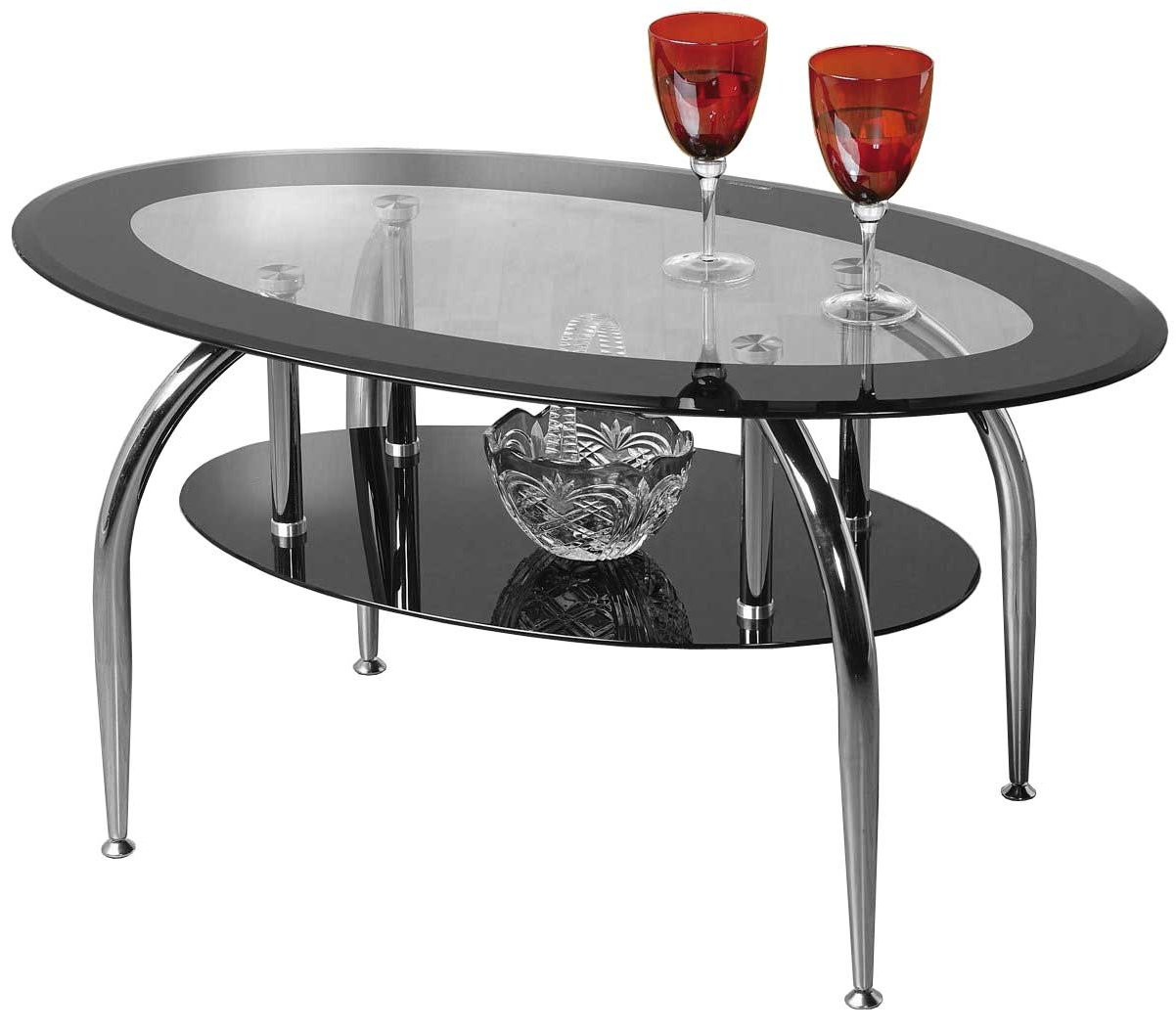 Best ideas about Black Glass Coffee Table
. Save or Pin Caravelle Black Glass Coffee Table With Chrome Legs Now.