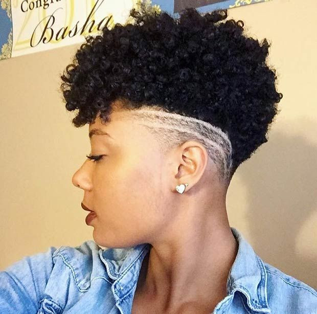 Best ideas about Black Hairstyles With Shaved Sides And Back
. Save or Pin Short Natural Haircut with Shaved Sides Now.